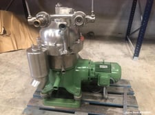 Westfalia #SA7-06-076, Desludger Disc Centrifuge, Stainless Steel, liquid/solids separation, 8400 RPM Bowl