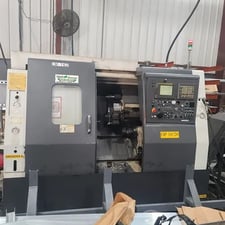 Nakamura #SC-250, 2-Axis CNC lathe, Fanuc controls, 22" swing, 28.09" cc, 2" bar, tailstock, very good