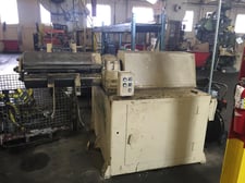 16000 lb. Rowe #1630D, motorized uncoiler, 36" mandrel, 72" outside dimensions, 18"-24" ID, powered expansion