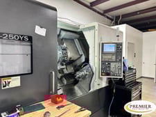 Takisawa #LA-250YS, multi-axis CNC turning center, Fanuc 32i-B, 23.6" swing, (2) hydraulic chucks, 2016