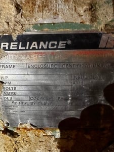 400 HP 1186 RPM Reliance, Frame 5010Z, weather protected enclosure type 2, Ball, 2300 Volts Offered