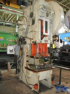 100 Ton, Warco, 14" stroke, 24" Shut Height, 39" x 33" bed, 35 SPM, 5 HP, air clutch & brake, #50287