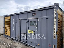1000 KW Atlas Copco QAC1250, Stationary Generator Set, Diesel, 1984 RPM, 400V, 24 hours, 2015