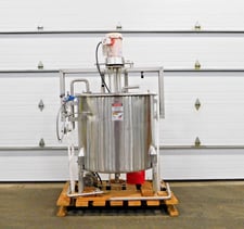Arde Barinco #CJ-50-2, Stainless high shear homogenizer, 150 gallon mixing tank, 5 HP