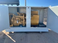 200 KW Caterpillar #D3306B, diesel generator set, 480 Volts, 3-phase, 1800 RPM, 585 hours, enclosure, 150