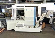 Hardinge #Elite-51-MS, CNC lathe, 18" swing, 8" chuck, 2" bar, 16" centers, 11.1" cut diameter, Fanuc 18i-TB
