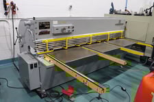 12 gauge x 8' Press & Shear #818, power squaring shear, 22 SPM, 1986