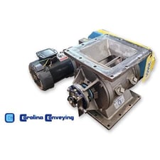 8" Carolina #RVS, Stainless Steel conveying rotary feeder, .5 HP, 13" mounting line height