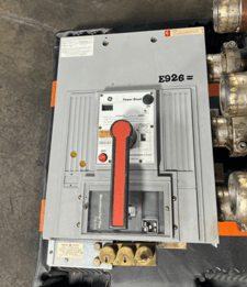 2500 Amps, General Electric, TP2525TTR, Power Break Circuit Breaker, 3P 600V 3PH