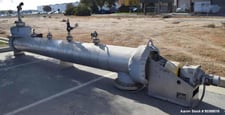 14" diameter x 18' long, KWS Manufacturing #14DIAX18-OLG, Enclosed Tube Screw Conveyor, Stainless Steel, 60