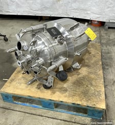 16 gallon Precision, Stainless Steel vertical reactor, 16" upper diameter, 8" lower diameter x 18" straight