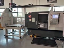 Haas #ST-20, CNC lathe with automatic parts loader, 31.7" swing, 8" chuck, 2" bar, 20 HP, 2023