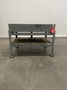 3' x 4' x 8" thick, Metal table