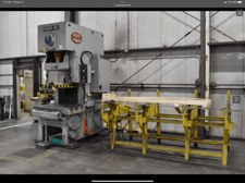 121 Ton, Heller Sutherland #Mark-121, 7" stroke, 35-65 SPM, 45" x 26" bed, air clutch, from recent service