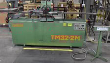 1-1/4" Langbow #TM32-2M, twin head hydraulic bender, 72" C-C, pedestal mounted palm buttons, from recent