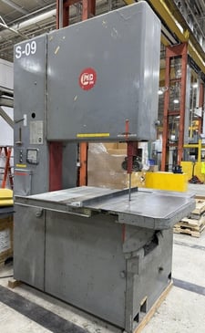 36" Grob #2S36-U, vertical bandsaw, heavy duty, 25-15000 SFPM, 15 HP. Tag #16386