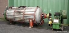 Vevey, Rotary Vacuum Dryer, 75 cu.ft. work capacity, 52" diameter x 128" straight side, 72/FV psi @ 311 F