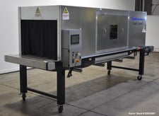 Clordisys Solutions #106, Ultra Violet Sterilizer Flash Tunnel, 24" width x 144" L conveyor, 128" L x 44"