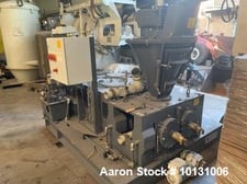 Hosokawa #MS-36, Roll Compactor, 0.5 -1.2 ton/hr., 11.7" diameter x 3.9 " width rolls, 360 KN, 13.65/16.5 HP