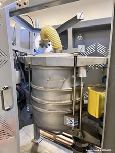 24" Great Western, In-Line Circular Sifter and Enclosure, QA Series, Approx. 4 sieves, Top inlet, Bottom