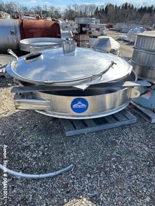 72" Sweco, Sifter/Screener, Stainless Steel, Single Deck, 2 separation, (2) 10" Top Side Openings, 8" Center