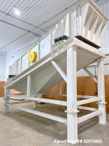 72" x 240" Simco #7220-1D-HD2, Vibratory Screener, Carbon Steel, 2 Deck, 3 separation, Bolt-on cover, 2019
