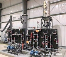 TAPC #C-SORB-20-44, Packed Tower Scrubber, 1196 Am^3/hour operating gas rate, 212 deg. F design, 187.2 deg. F