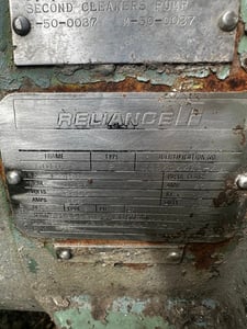 450 HP 1186 RPM Reliance, Frame 5010Z, ODP, BB, 1.15SF, 2300 Volts