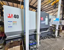 Haas #ST-40, CNC lathe, 34.5" swing, Bison hydraulic 3-jaw 15" chuck, 4" bar, 2 speed gearbox, 2017
