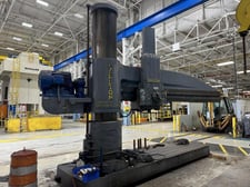 12' -26" Carlton #5A, radial arm drill, 16.5" - 144" face of column to center, 4" spindle diameter