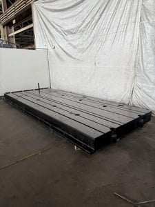 91" x 228" x 10" T-Slotted floor plates, 4 T-slots