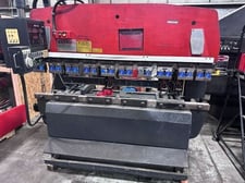 55 Ton, Amada #RG-50, press brake, 6' overall, 59.84" between housing, 3.93" stroke, 15.75" throat, 14.57"