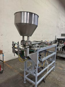 Simplex dual head piston filler, Stainless Steel contact parts