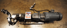 Fristam #FL2751, positive displacement pump, 2" dia. inlet/outlet, 5 HP motor, mounted on Stainless Steel