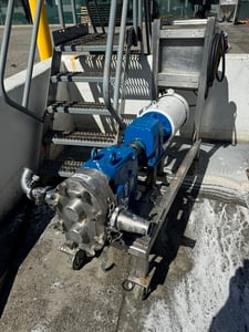 Waukesha #130-U1, positive displacement pump, 3" inlet/outlet, 10 HP, 2017