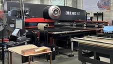 33 Ton, Amada #EMK-3612-M2, Servo driven CNC turret punch, 5' x 10', .187" sheet thickness, 2019