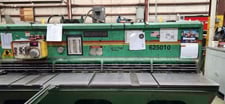 1/4" x 10' Accurshear #625010, hydraulic shear with back gauge, 16 hold downs, 20 HP, 1992