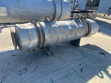 613 sq.ft., 150 psig shell, 75 psig tubes, DCR Construction, Stainless Steel shell & tube heat exchanger, 2007