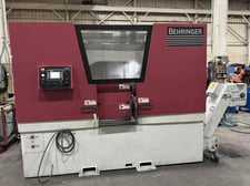 20" x 16" Behringer #HBE-411A, dual post automatic bandsaw, 33-360 FPM, 225.6" x 1-1/2" x 0.05" blade, 2021