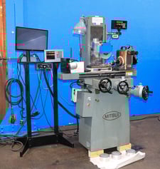 6" x 12" Mitsui #MSG-200MH, vertical hand feed surface grinder w/ roller bearing table, 8" x 3/4" x 1-1/4"