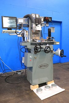 6" x 12" Mitsui #MSG-200MH, hand feed surface grinder w/ roller bearing table, 8" x 3/4" x 1-1/4" wheel