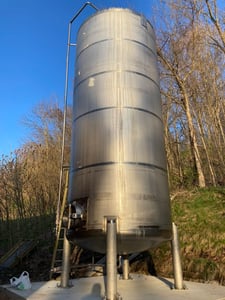 6500 gallon Stainless Steel Tank, 22 psi @ 100&deg;F, Previously Used to Store 200 Proof Ethanol, 1991