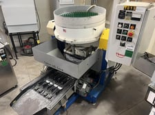 Tipton #EFF-105SA, semi-automatic centrifugal disc finisher, urethane lined bowl, 5.4 HP