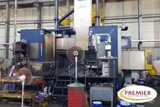 HNK Korea #VTC-20/25, vertical turret lathe with milling, Fanuc 32iA, 78.7" table, 98.4" swing, thru spindle