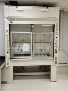 Jamestown #MHCO-3869, F-Flex Fume Hood w/Stand, Ducted, Chemical type, 6' width, 2.4 kW, 20 Amps, 120 V, 2011