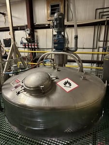 1000 gallon Brighton, 316L Stainless Steel reactor, S47211