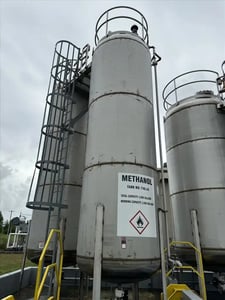 4000 gallon KE Fabricating, 316L Stainless Steel tank, 72" dia. x 204", dish top & bottom, 2014, S47216