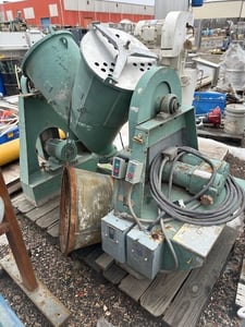 3 cu.ft. Patterson #210308, Stainless Steel twin shell V-blender, .5 HP, 6" OD outlet