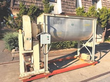 50 cu.ft. Strong Scott, Stainless Steel ribbon mixer, 10 HP, 39" W x 100" L x 40" D trough