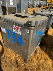 350 gallon LiquiTote, 316 Stainless Steel tote, 48" x 40" x 60" straight side, stackable